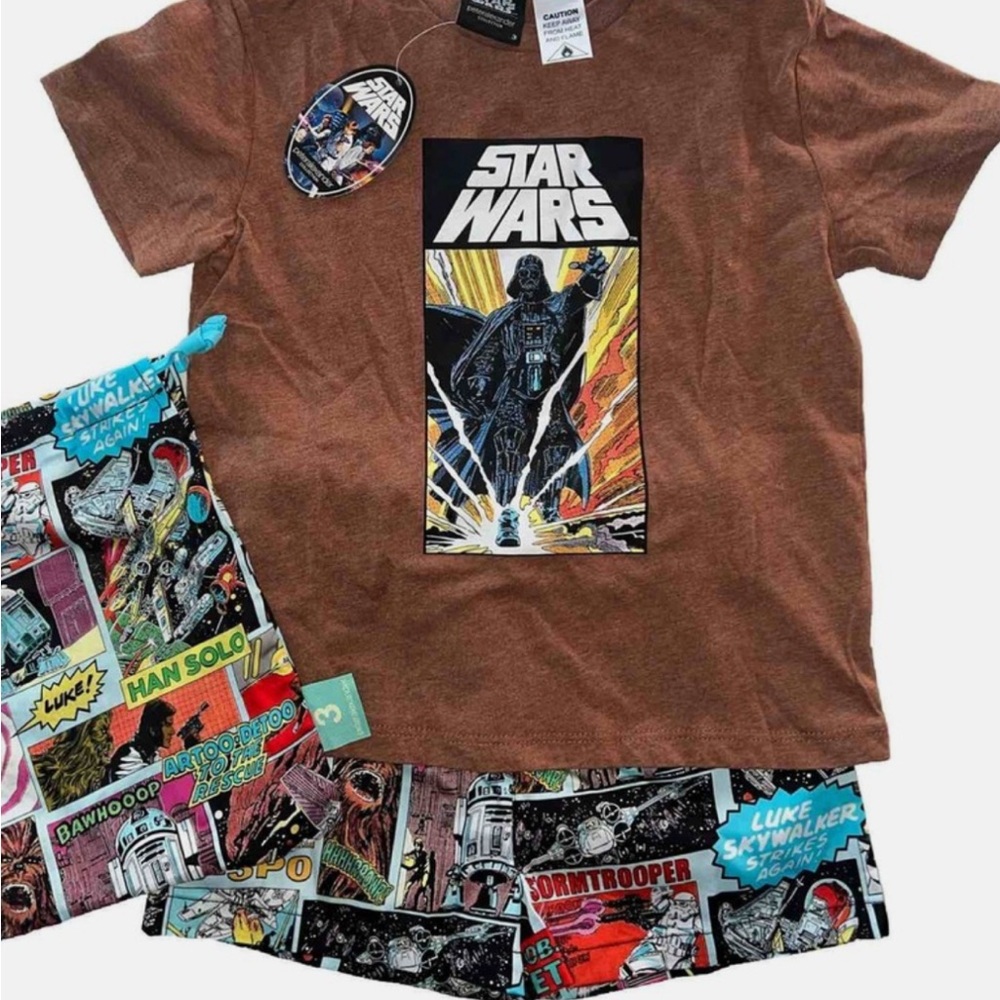 Star Wars - Graphic Tee & Shorts Pajamas Set - New w/o tags